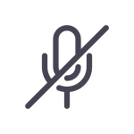 Microphone Slash SVG Icon